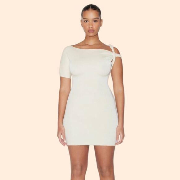 KHY SUEDE TWIST MINI DRESS - Picture 1 of 9